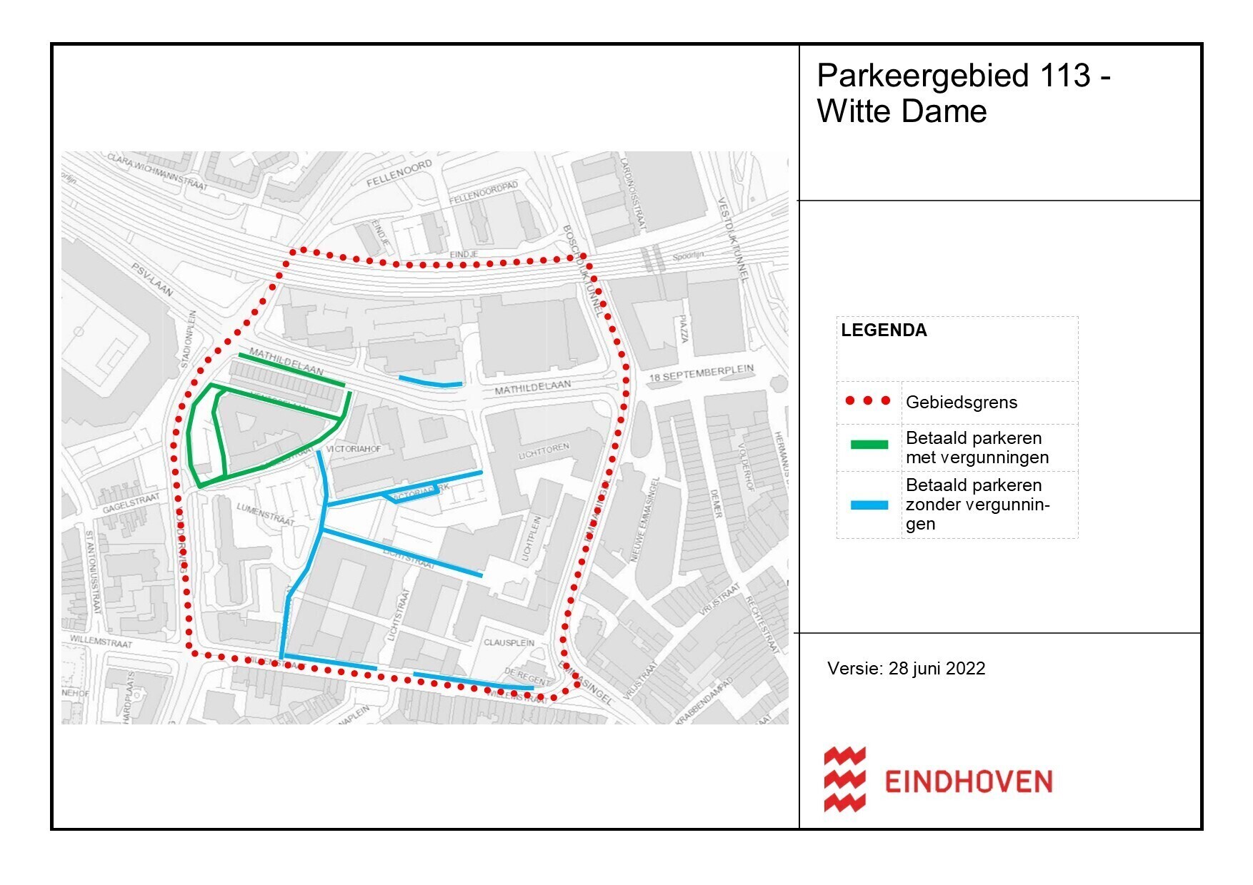 Parkeergebieden Betaald Parkeren Woonwijken | Gemeente Eindhoven